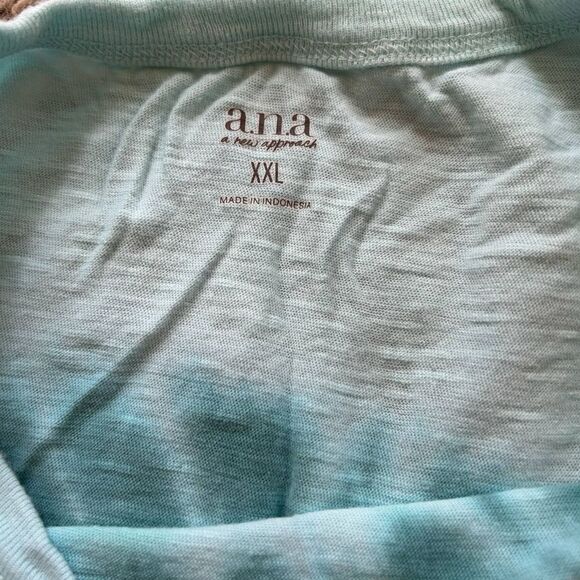 a.n.a. Blue Tie-Dye Short Sleeve Tee - Picture 3 of 4